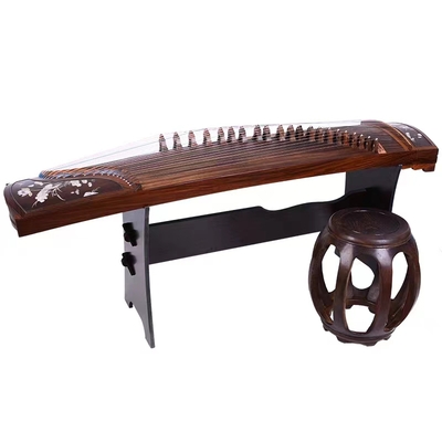 上海鼎韵905-BH粉荷清蝶黑檀木考级演奏古筝